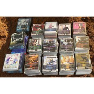 Final Fantasy TCG 1300+ Trading Card Lot - C/S/R/H/L/PM & 100s of Themed Sleeves